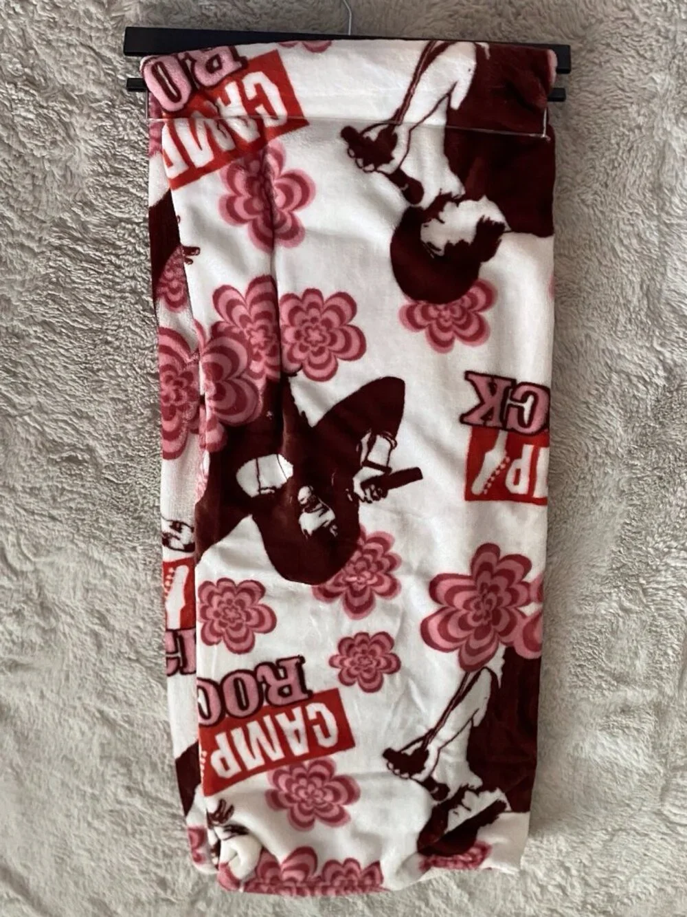 Disney Camp Rock Super Soft Plush Throw Blanket 50” X 70” Retro NEW